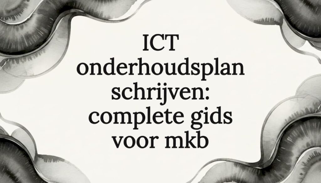 Sfeervolle titelkaart met sierlijke linten in zachte aquarelkleuren