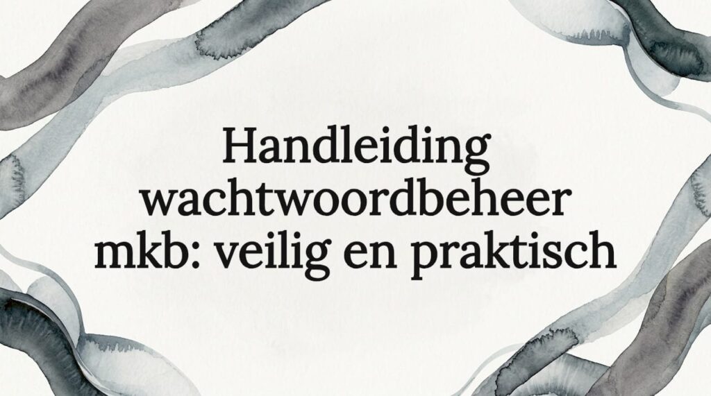 Sfeervolle illustratie voor de titelpagina van een wachtwoordmanager