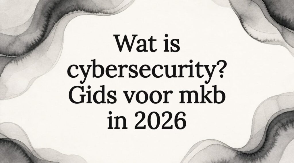 Sfeervolle illustratie als titelkaart voor cybersecurity