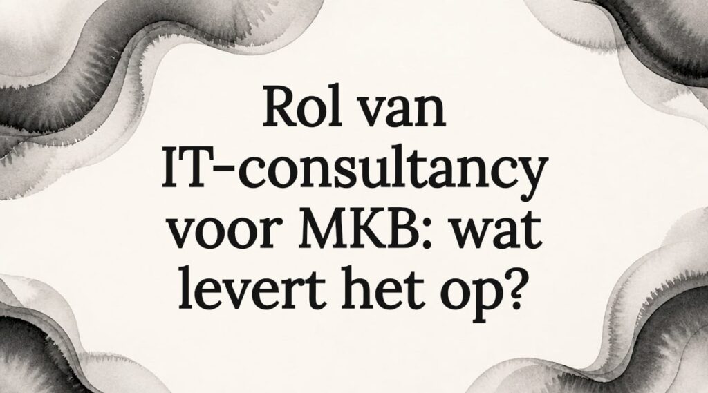 Sfeervolle illustratie als titelafbeelding bij artikel over IT-consultancy