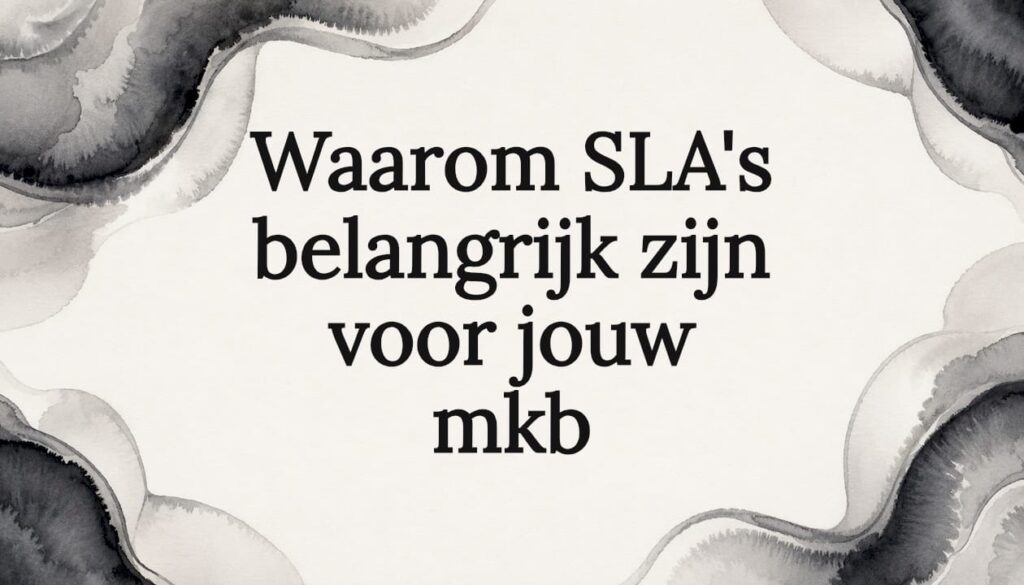Sfeervolle titelafbeelding bij artikel over service level agreements