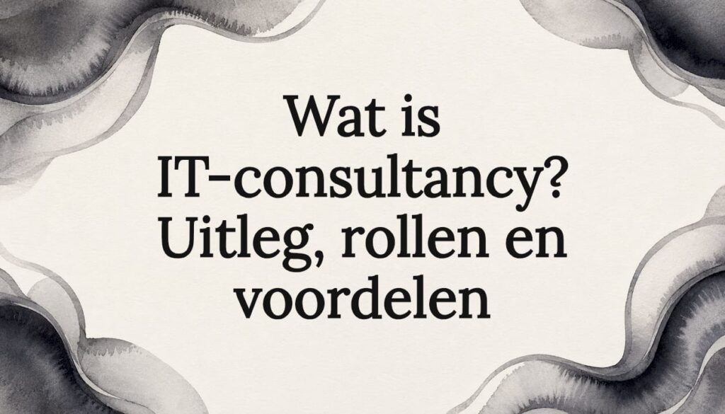 Stijlvolle illustratie van een titelkaart met een opvallend tekstvak